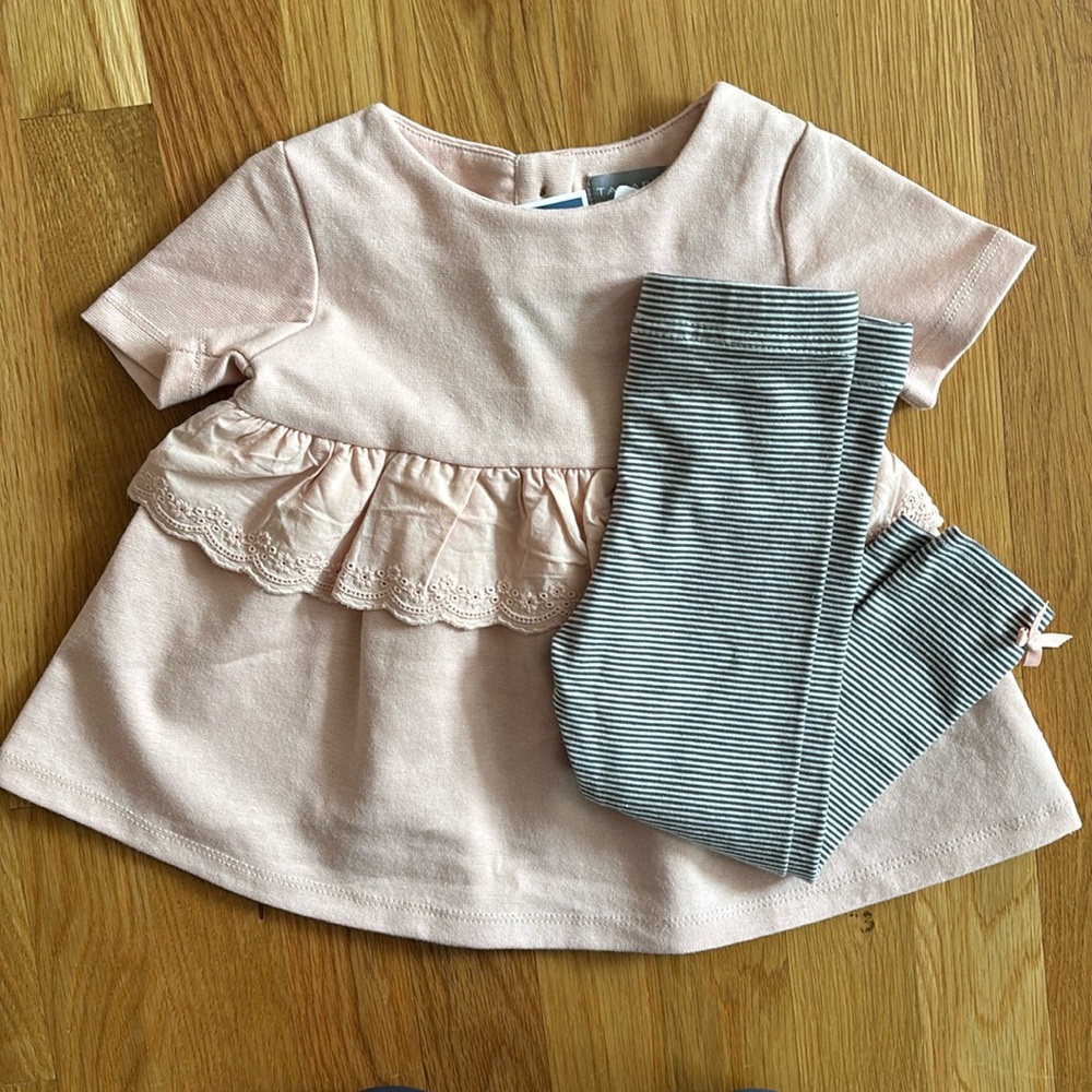 12M NWT Tahari Dress and Leggings Set